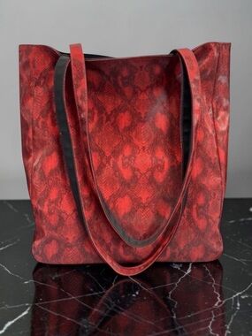 Kathy Ireland Faux Tote Book Bag Shoulder Bag